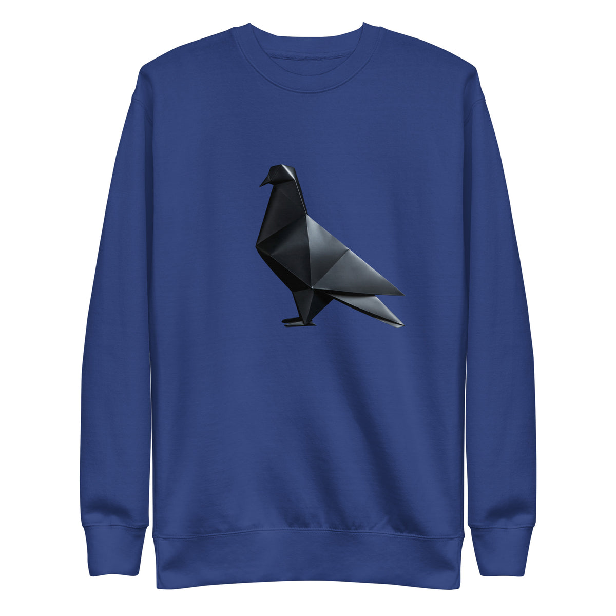 Blackout Polygon Minimal geometric pigeon Sweatshirt by Bird Folk