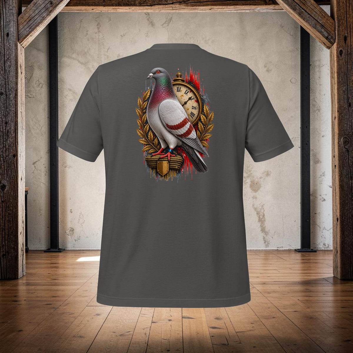 Red Bar Pigeon Heritage 2 T-Shirt