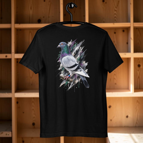 Blue Bar Painted Pigeon T-Shirt