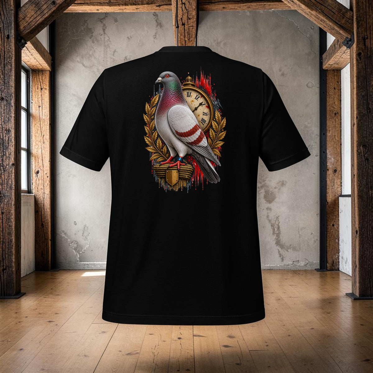 Red Bar Pigeon Heritage 2 T-Shirt