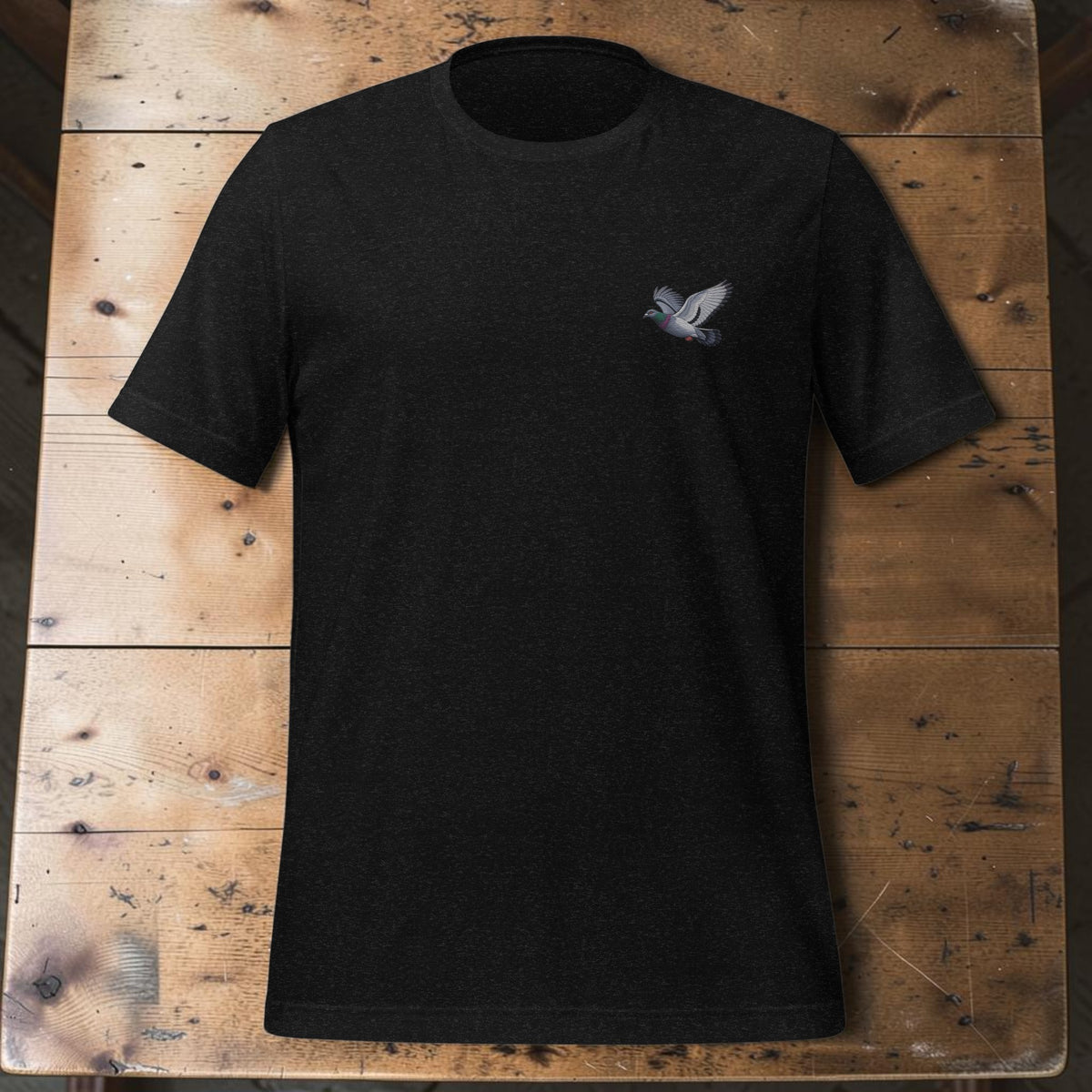 Blue Chequer Classic Flyer Embroidered T-Shirt