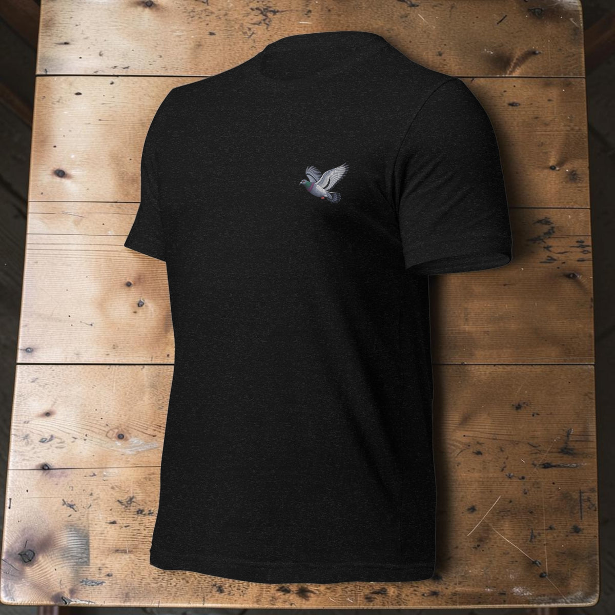 Blue Chequer Classic Flyer Embroidered T-Shirt