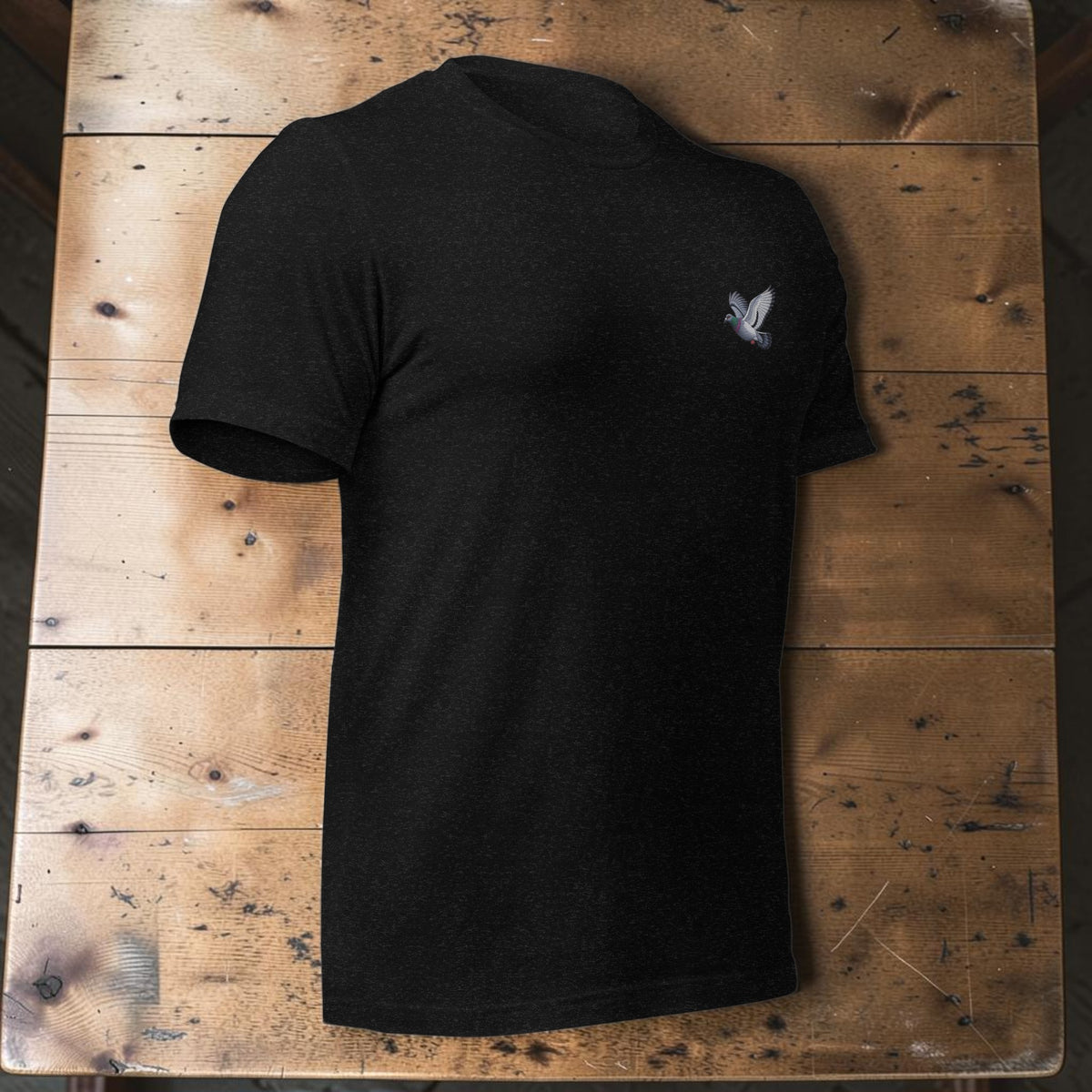 Blue Chequer Classic Flyer Embroidered T-Shirt