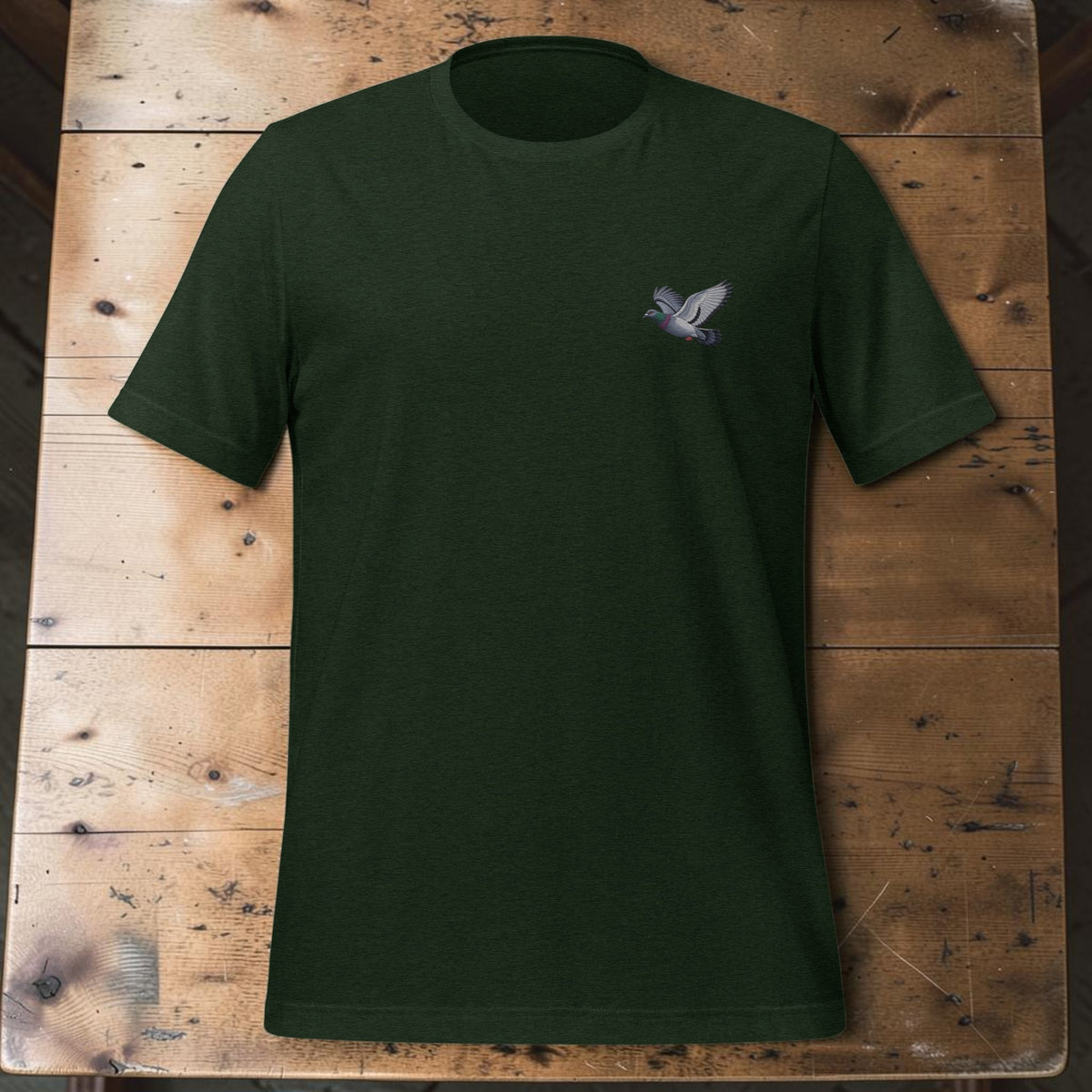 Blue Chequer Classic Flyer Embroidered T-Shirt