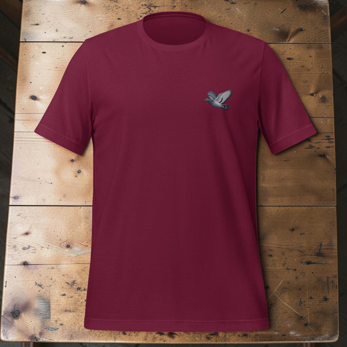 Blue Chequer Classic Flyer Embroidered T-Shirt