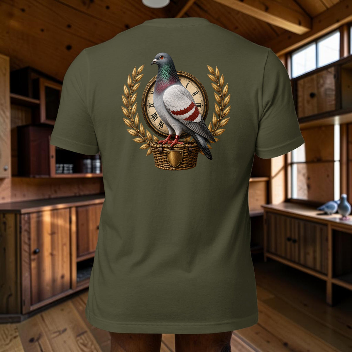 Red Bar Pigeon Heritage T-Shirt