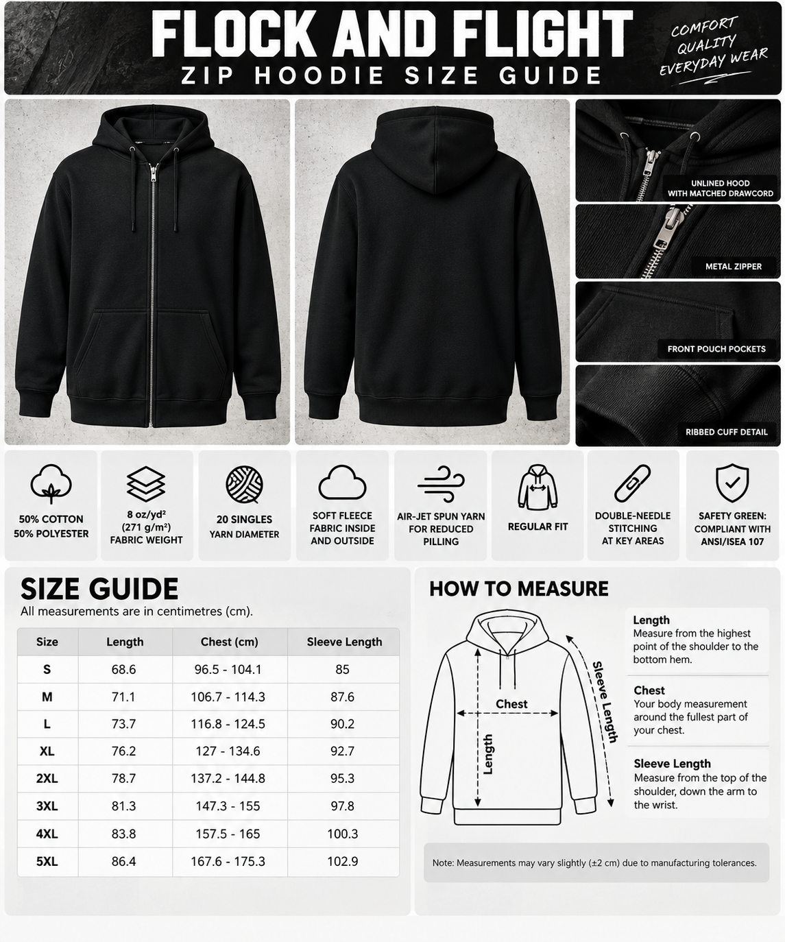 Bird Lounge Original Unisex Zip-Up Hoodie